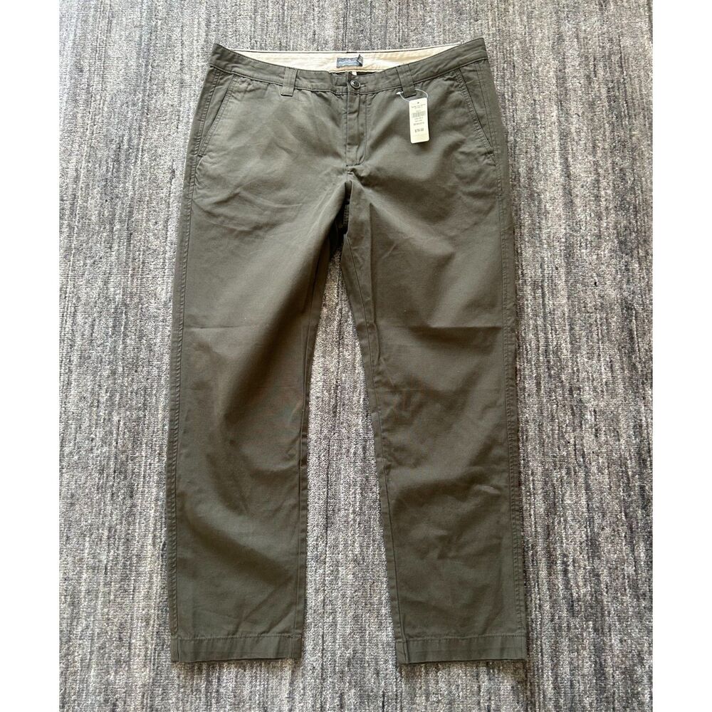 L.L. Bean Signature Slim Straight Fit Canvas Pants 38 x 30 NWT